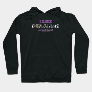 I like penguins and maybe 3 people Hoodie